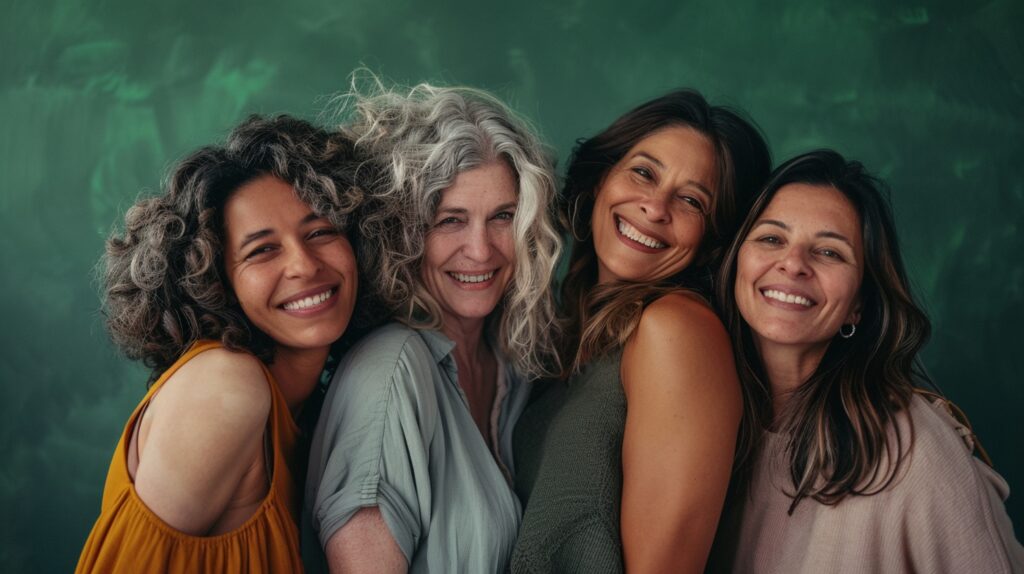 Portrait Diverse Women Together